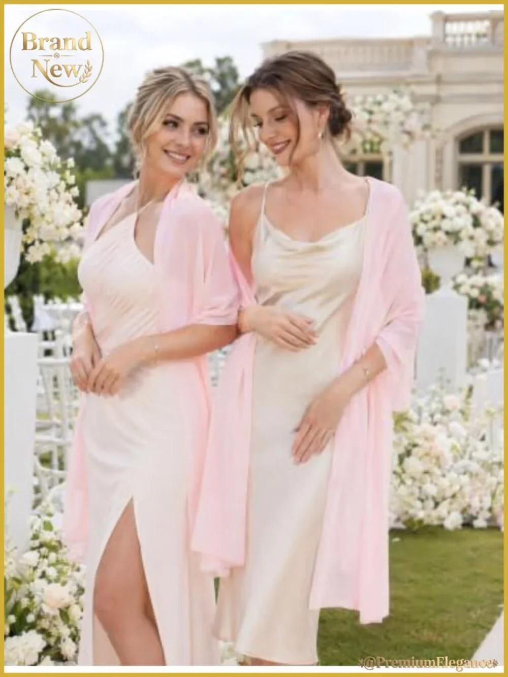 Chiffon Shawl Wrap Long Sheer Scarf for Evening Dresses Wedding